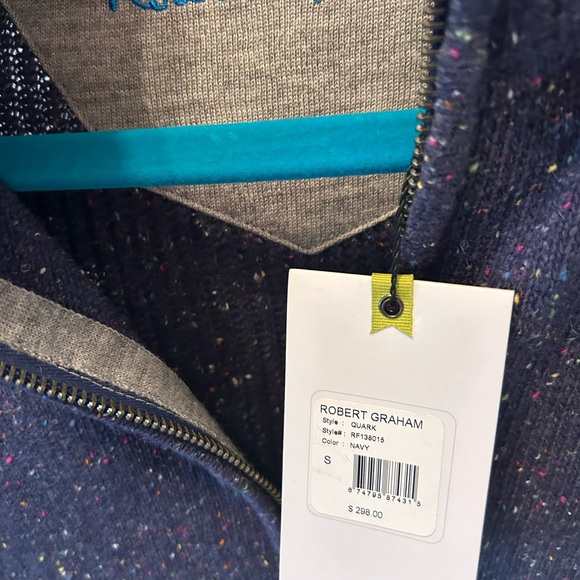 Robert Graham NWT never worn! small 1/4 zip sweater - Picture 4 of 5
